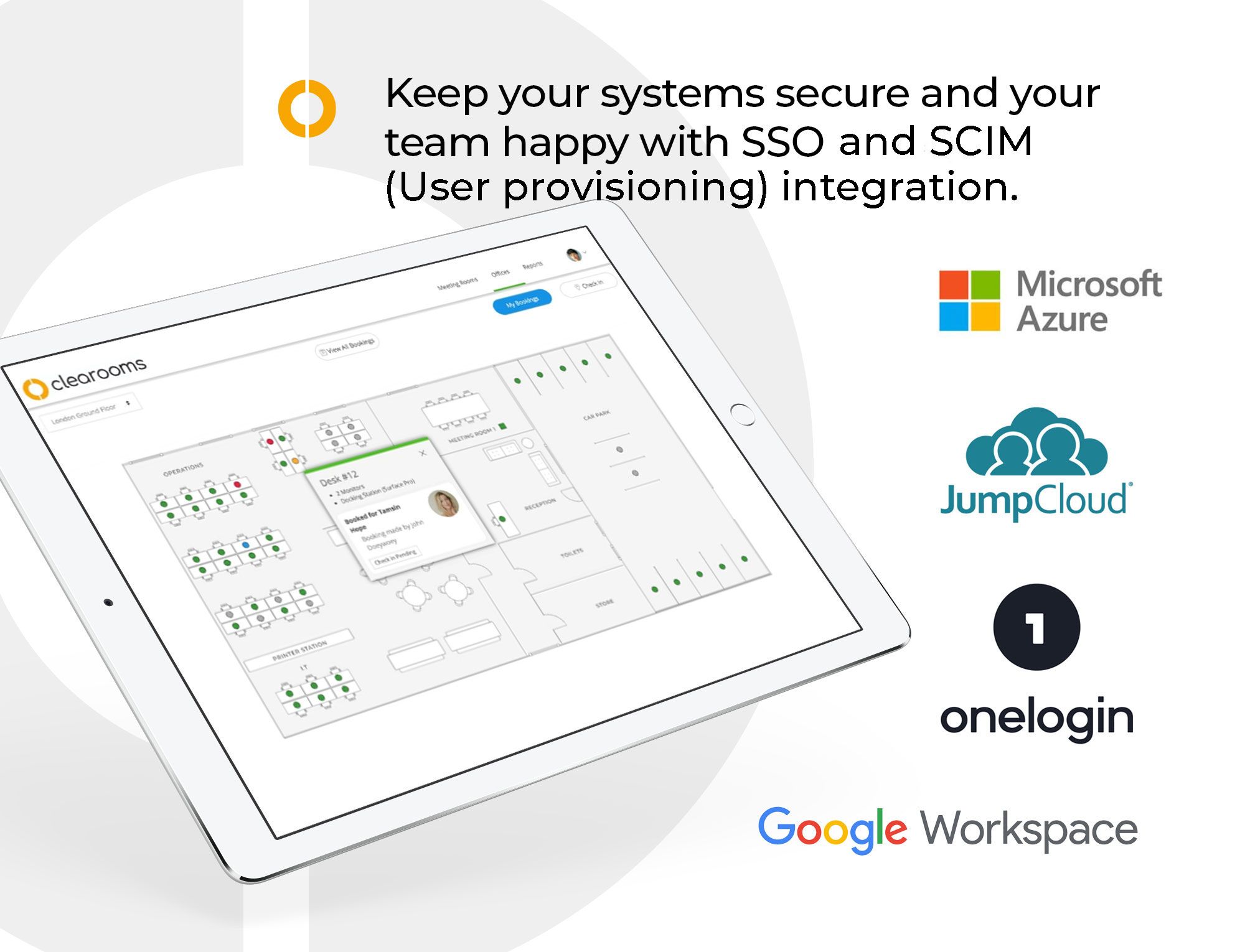 Clearooms booking software provides integrations with different softwares
