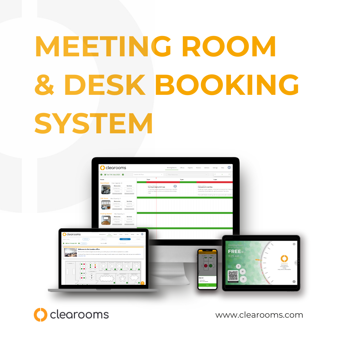 Desk booking software available for desktop and mobile 